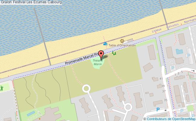 plan Festival Les Écumes Cabourg