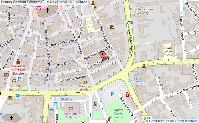 plan Festival Télérama (le Rex) Brive-la-Gaillarde