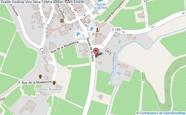 plan Festival Vino Voce 12ème édition Saint-Emilion