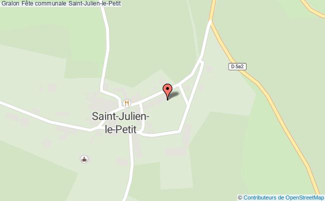 plan Fête Annuelle Saint-Julien-le-Petit