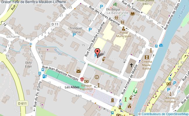 plan Fête De Berritza Mauléon-Licharre