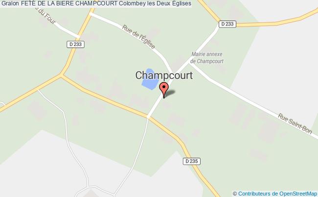 plan Fete De La Biere Champcourt Colombey-les-Deux-Eglises