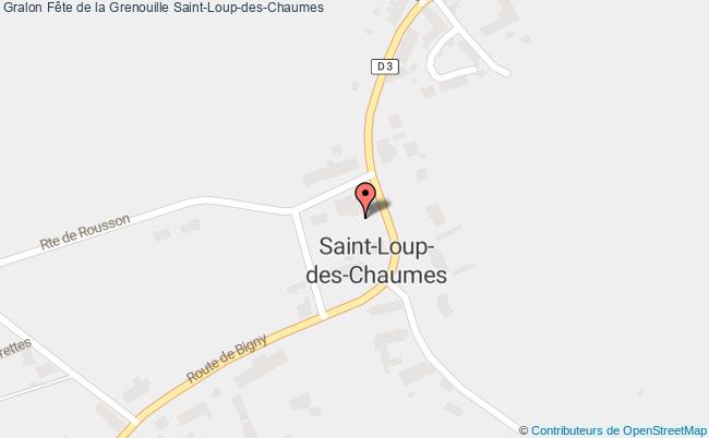 plan Fête De La Grenouille Saint-Loup-des-Chaumes