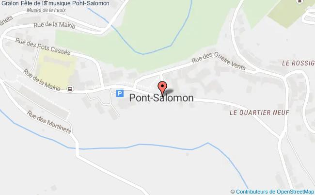 plan Fête De La Musique Pont-Salomon