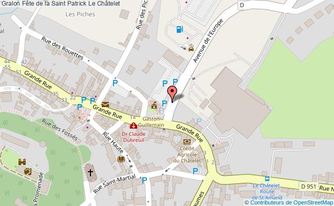 plan Fête De La Saint Patrick Le Châtelet