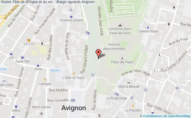 plan Fête De La Vigne Et Du Vin - Village Vigneron Avignon