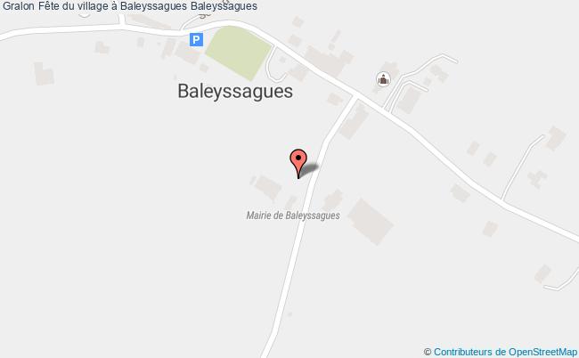 plan Fête Du Village à Baleyssagues Baleyssagues