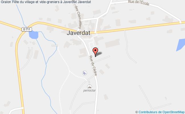plan Fête Du Village Et Vide-greniers à Javerdat Javerdat