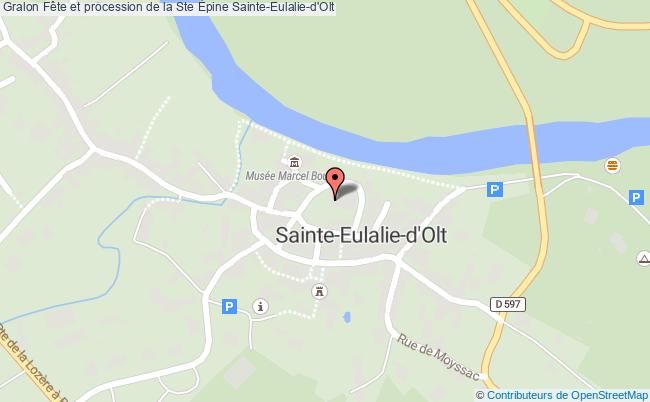 plan Fête Et Procession De La Ste Épine Sainte-Eulalie-d'Olt