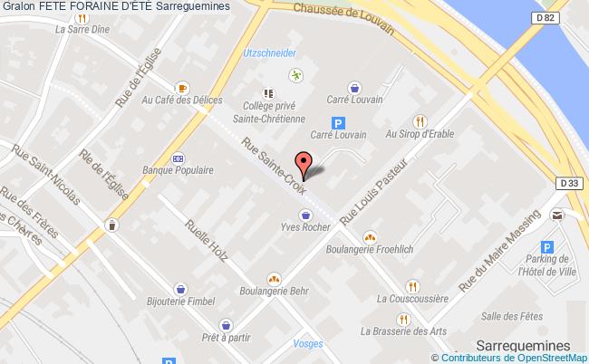 plan Fête Foraine D'été Sarreguemines