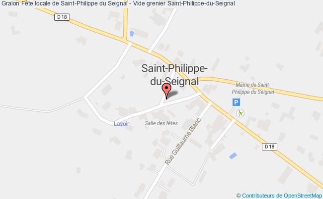plan Fête Locale De Saint-philippe Du Seignal - Vide Grenier Saint-Philippe-du-Seignal