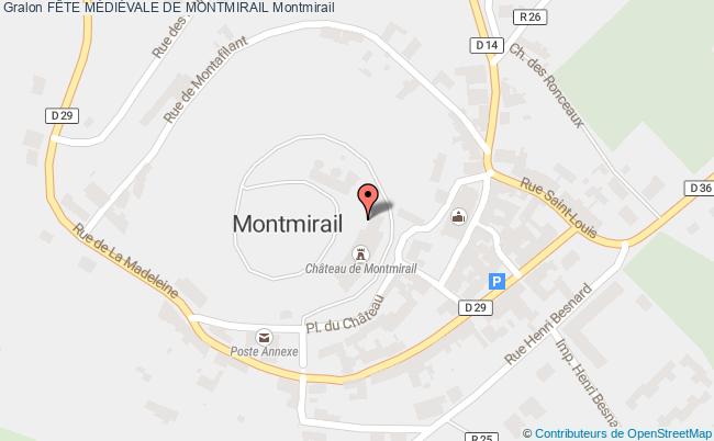 plan FÊte MÉdiÉvale De Montmirail Montmirail