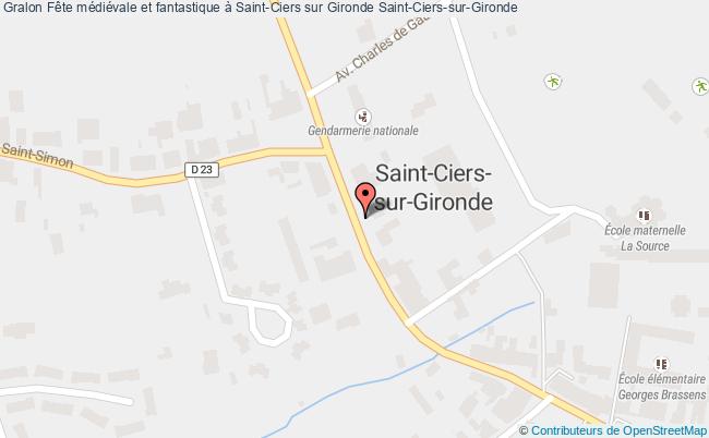 plan Fête Médiévale Et Fantastique à Saint-ciers Sur Gironde Saint-Ciers-sur-Gironde