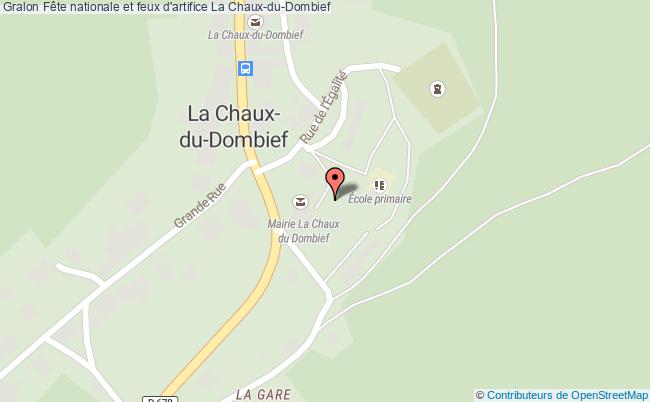 plan Fête Nationale Et Feux D'artifice La Chaux-du-Dombief