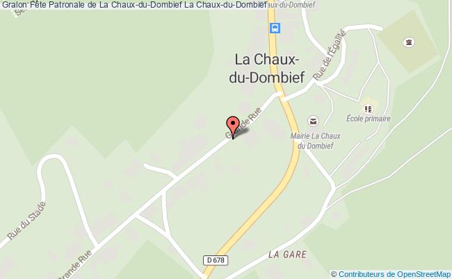 plan Fête Patronale De La Chaux-du-dombief La Chaux-du-Dombief