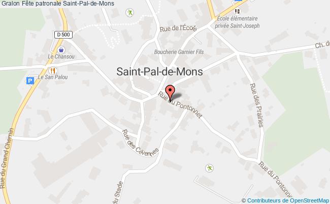 plan Fête Patronale Saint-Pal-de-Mons