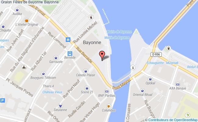 plan Fêtes De Bayonne Bayonne