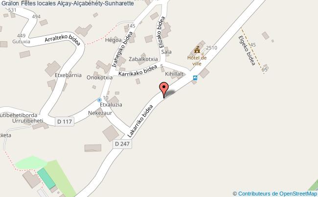 plan Fêtes Locales Alçay-Alçabéhéty-Sunharette