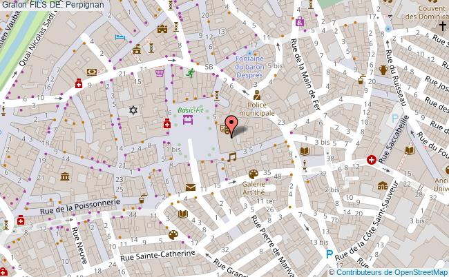 plan Fils De. Perpignan