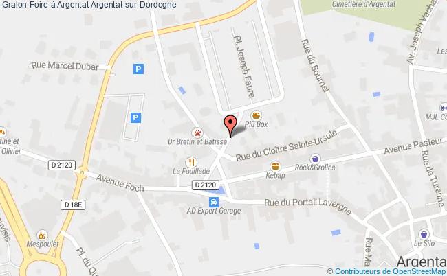 plan Foire à Argentat Argentat