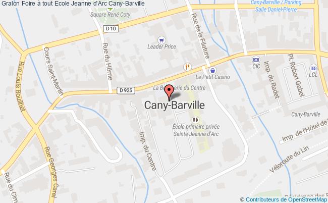 plan Foire à Tout Ecole Jeanne D'arc Cany-Barville