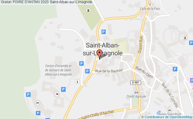 plan Foire D'antan Saint-Alban-sur-Limagnole