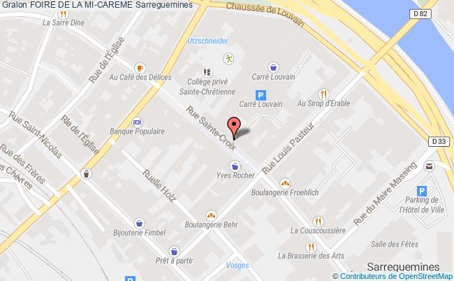 plan Foire De La Mi-carême Sarreguemines