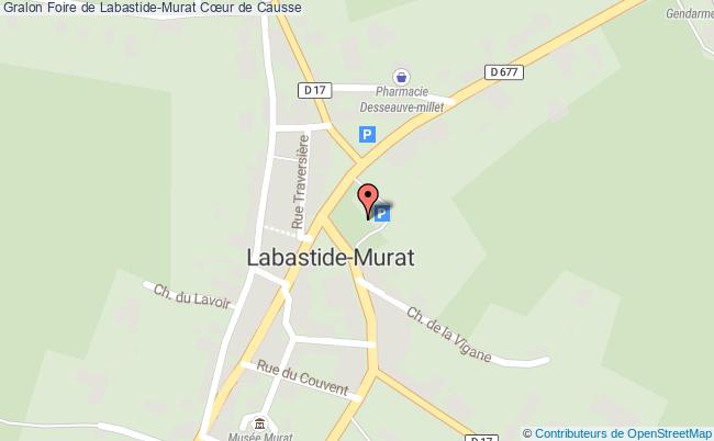 plan Foire De Labastide-murat Lentillac-du-Causse