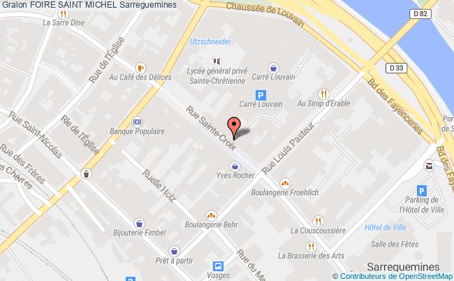 plan Foire Saint-michel Sarreguemines