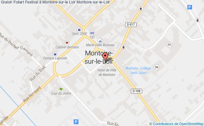plan Foliart Festival à Montoire-sur-le Loir Montoire-sur-le-Loir