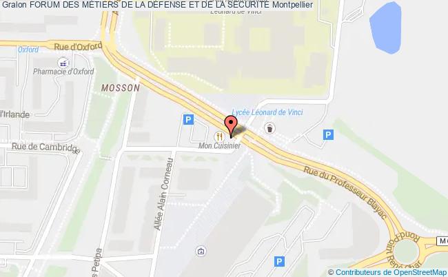 plan Forum Des MÉtiers De La DÉfense Et De La SÉcuritÉ Montpellier
