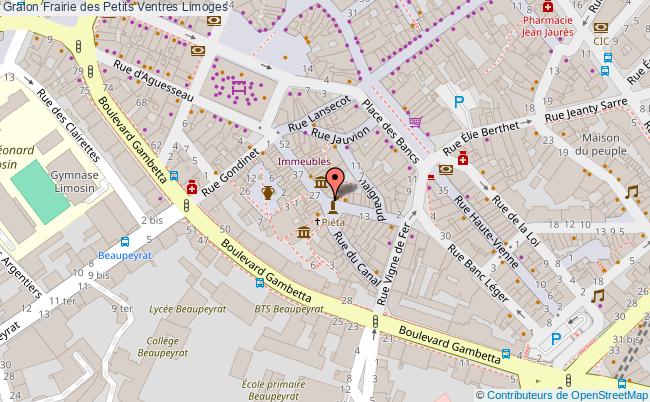 plan Frairie Des Petits Ventres Limoges