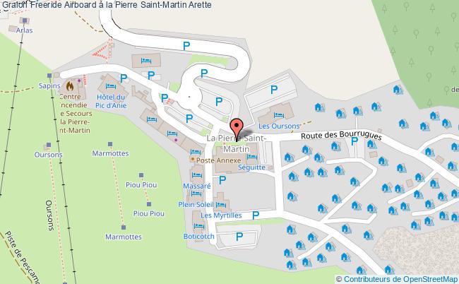 plan Freeride Airboard à La Pierre Saint-martin Arette