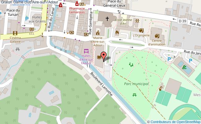 plan Game Club Aire-sur-l'Adour