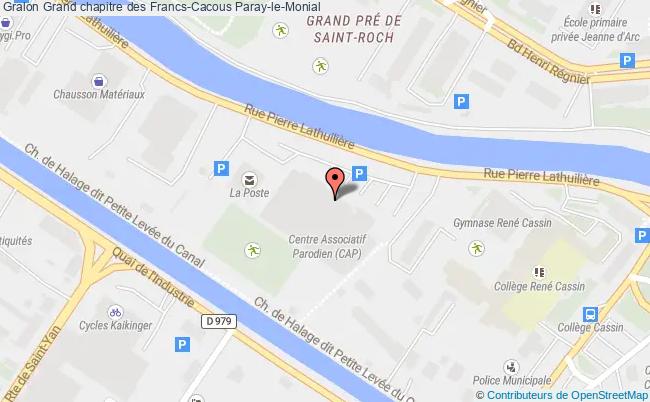 plan Grand Chapitre Des Francs-cacous Paray-le-Monial