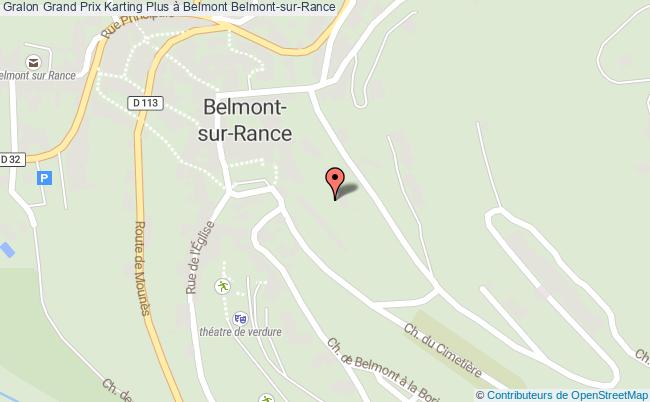 plan Grand Prix Karting Plus à Belmont Belmont-sur-Rance
