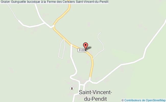 plan Guinguette Bucolique à La Ferme Des Cerisiers Saint-Vincent-du-Pendit