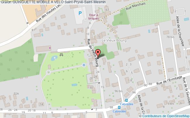 plan Guinguette Mobile A Velo Saint-Pryvé-Saint-Mesmin