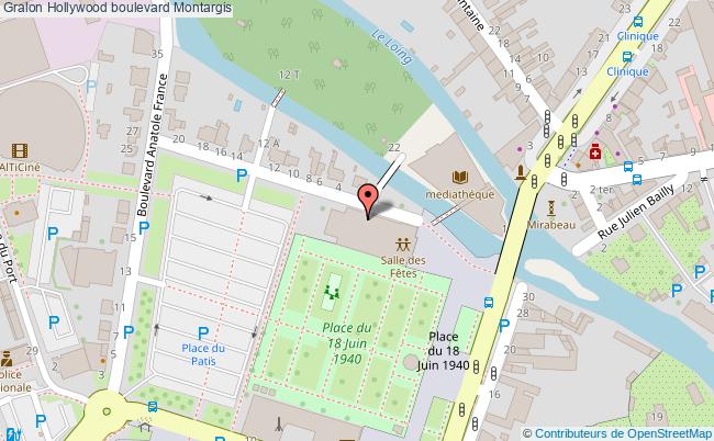 plan Hollywood Boulevard Montargis