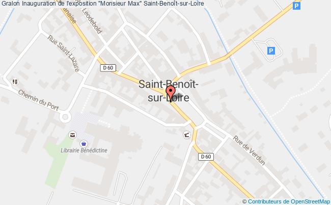 plan Inauguration De L'exposition "monsieur Max" Saint-Benoît-sur-Loire