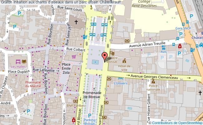 plan Initiation Aux Chants D'oiseaux Dans Un Parc Urbain Châtellerault
