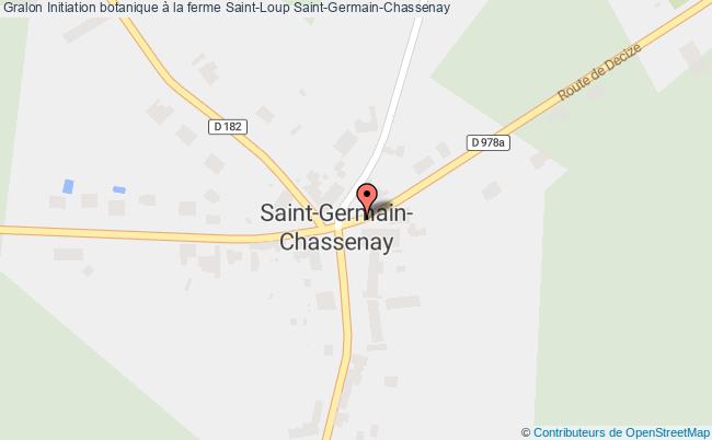 plan Initiation Botanique à La Ferme Saint-loup Saint-Germain-Chassenay