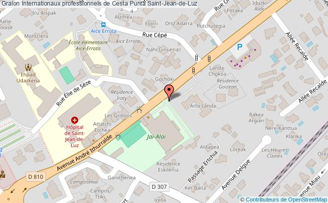 plan Internationaux Professionnels De Cesta Punta Saint-Jean-de-Luz