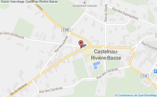 plan Intervillage Castelnau-Rivière-Basse