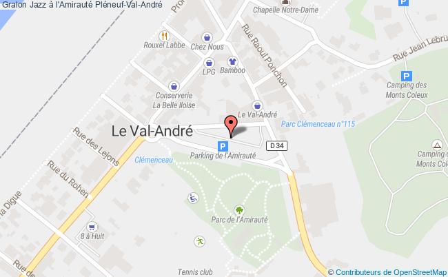 plan Jazz à L'amirauté Pléneuf-Val-André