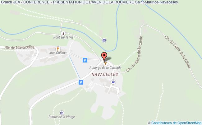 plan Jea - ConfÉrence - PrÉsentation De L'aven De La RouviÈre Saint-Maurice-Navacelles