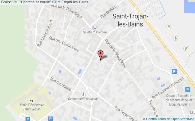 plan Jeu "cherche Et Trouve" Saint-Trojan-les-Bains