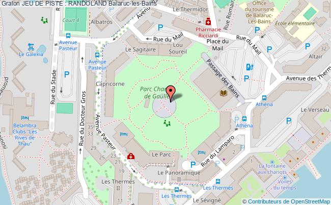 plan Jeu De Piste : Randoland Balaruc-les-Bains