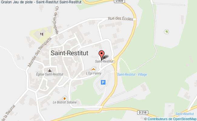 plan Jeu De Piste - Saint-restitut Saint-Restitut