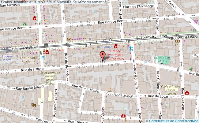plan Jonathan Et La Table Bleue Marseille
